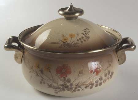 Jardiniere 3 Quart Metal Covered Casserole