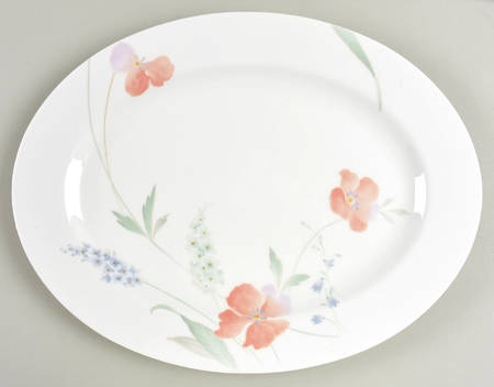Just Love 14" Oval Serving Platter by Mikasa