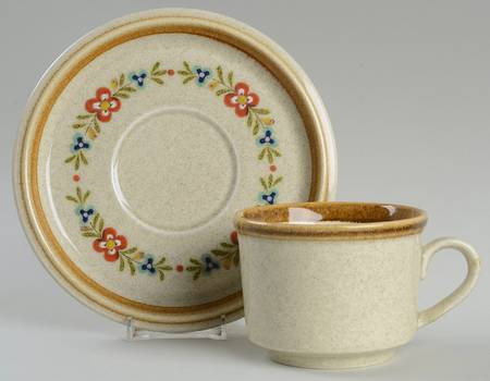 Kissing Cousins Flat Cup & Saucer Set