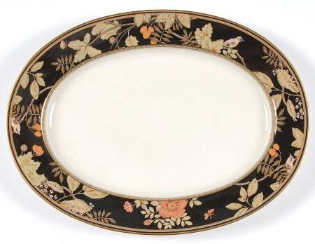 Lavish Meadow 14" Oval Serving Platter