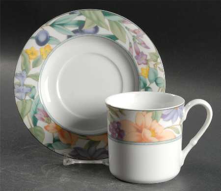 Magic Garden Flat Cup & Saucer Set