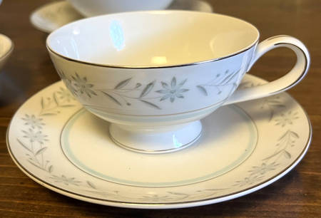 Medford Footed Cup & Saucer Set