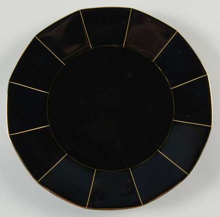 Midnight Gold Salad Plate