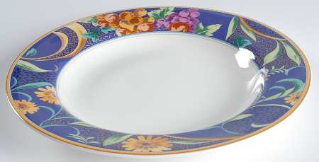 Mystical Garden Large Rim Soup Bowl