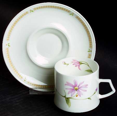 Nature's Garden Flat Cup & Saucer Set