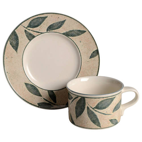 Nature's Song Flat Cup & Saucer Set