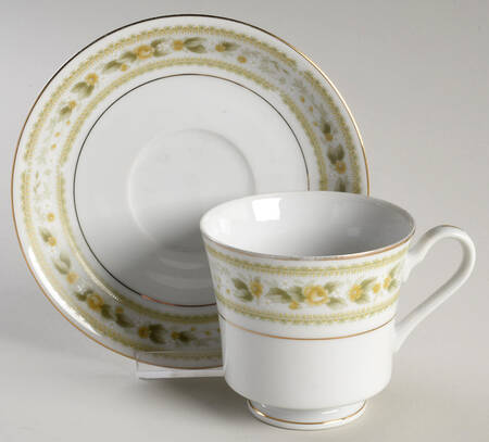 Oakdale Footed Cup & Saucer Set by Mikasa