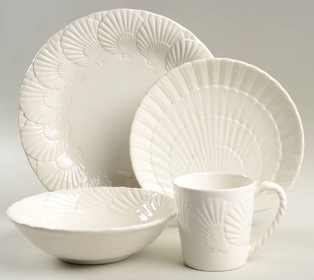 Ocean Jewel White 4 Piece Place Setting