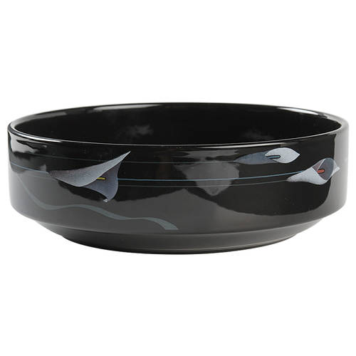 Opus Black 8" Round Vegetable Bowl
