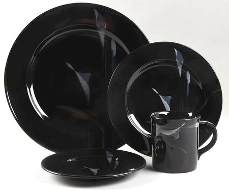 Opus Black 4 Piece Place Setting