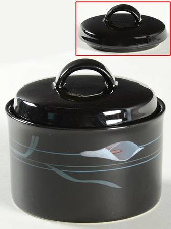 Opus Black Sugar Bowl & Lid