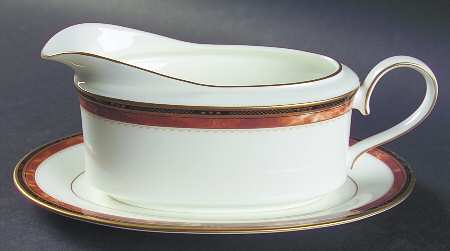 Palazzo Gravy Boat & Underplate (Relish/Butter) by Mikasa