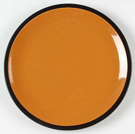 Paprika Orange Brown 12" Chop Plate (Round Platter)