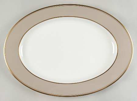 Parchment 17" Oval Serving Platter