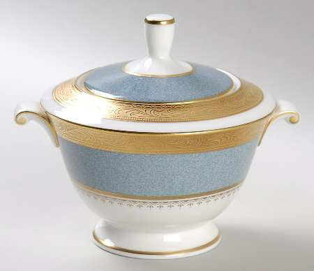 Palatial Sky Sugar Bowl & Lid