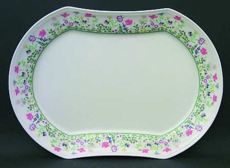 Petit Point 14" Oval Serving Platter