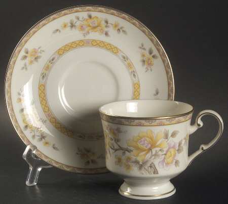 Peking Summer Footed Cup & Saucer Set