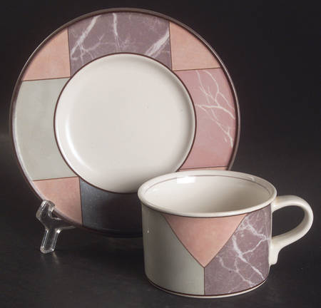 Piazza Flat Cup & Saucer Set