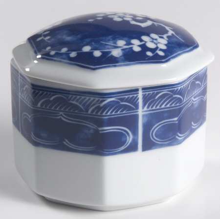 Plum Blossom Sugar Bowl & Lid