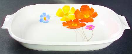 Pretty Posies 11" Rectangular Baker