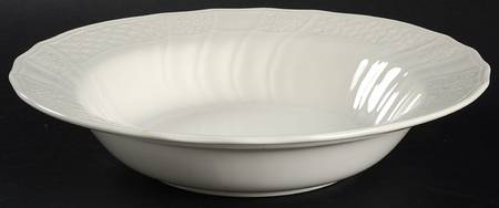 Renaissance White 10" Round Vegetable Bowl