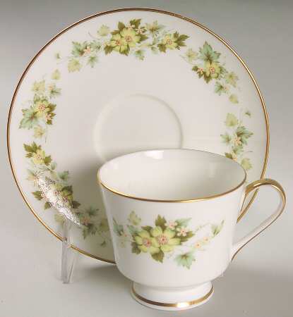 Rosecrest Footed Cup & Saucer Set