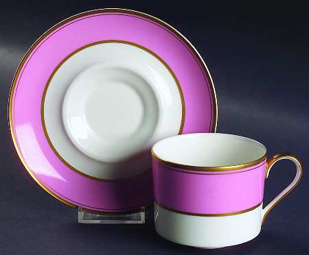 Rouge Flat Cup & Saucer Set