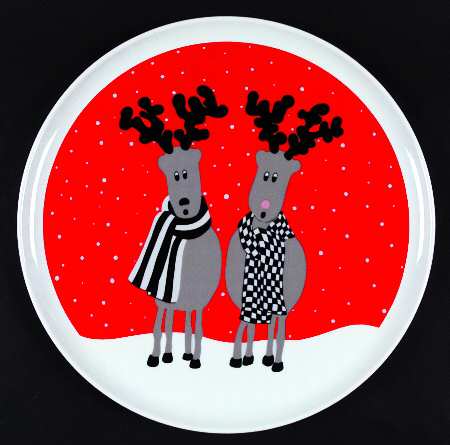 Rudolph Cake Plate