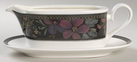 Serene Garden Gravy Boat & Underplate