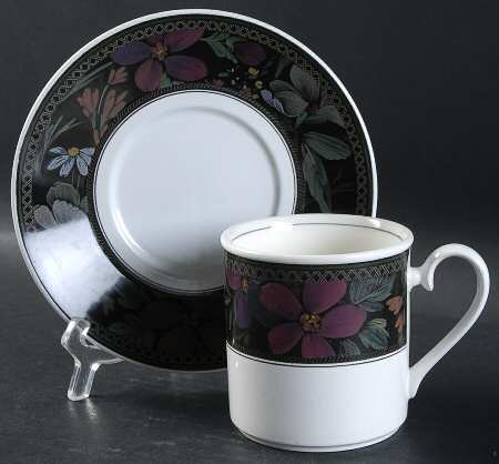 Serene Garden Flat Cup & Saucer Set by Mikasa