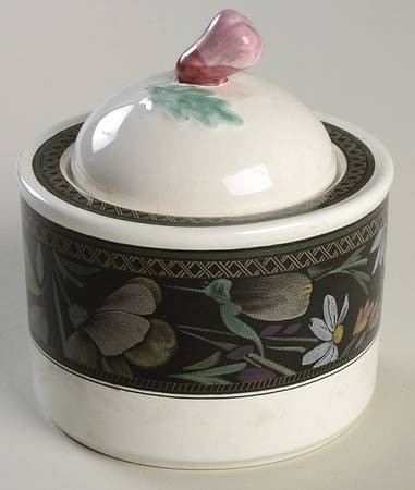 Serene Garden Sugar Bowl & Lid
