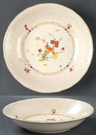 Shangri-La (D1001, Fine Ivory) Soup/Cereal Bowl