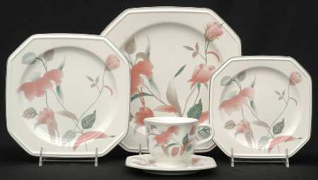 Silk Flowers 5 Piece Place Setting