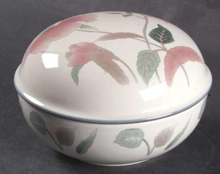Silk Flowers 3" Round Box & Lid