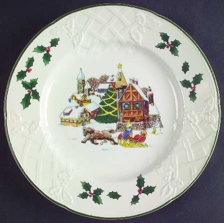 Sleigh Ride Salad/Dessert Plate