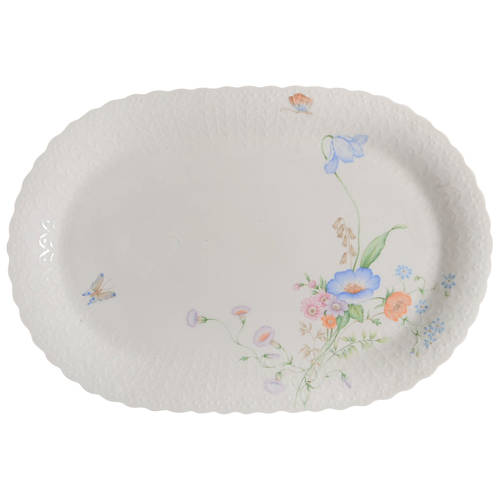 Something Blue 14" Oval Serving Platter