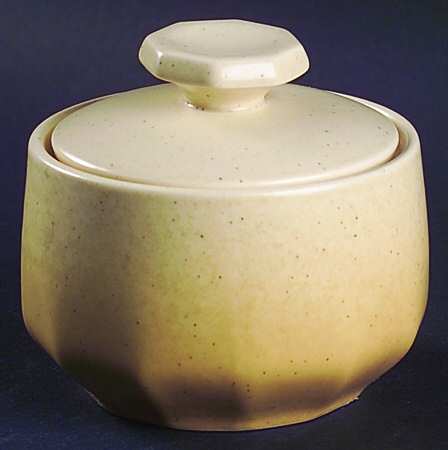 Speckled Biscuit Sugar Bowl & Lid