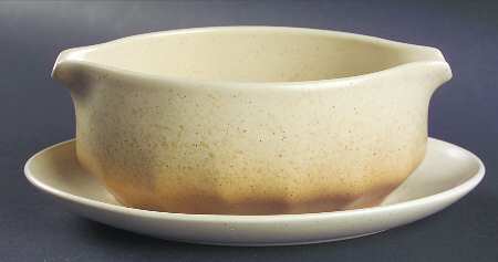Speckled Biscuit Gravy Boat & Underplate
