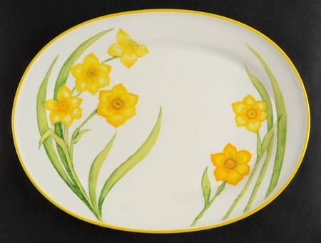 Spring Beauty 14" Oval Serving Platter
