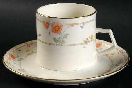 Spring Garden Flat Cup & Saucer Set