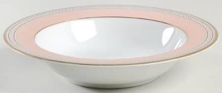 Spindle Peach Rim Fruit/Dessert (Sauce) Bowl