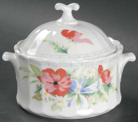 Spring Setting Sugar Bowl & Lid