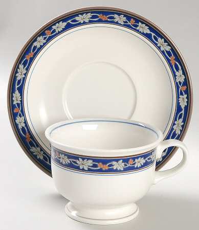 Spring Vine Footed Cup & Saucer Set