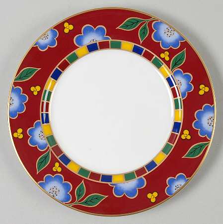 Tea Ceremony Persian Red Bread & Butter Plate