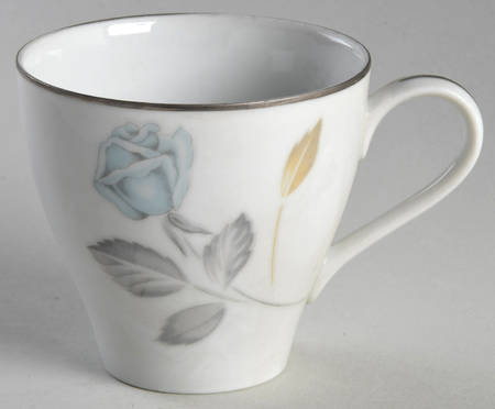 Tea Rose Blue Flat Cup