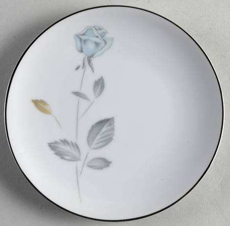 Tea Rose Blue Bread & Butter Plate