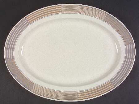 Tracings 15" Oval Serving Platter