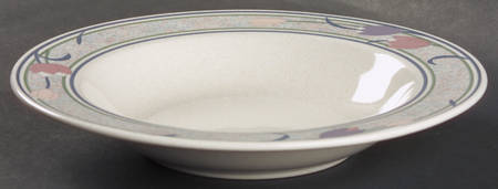 Tropical Island Large Rim Soup Bowl