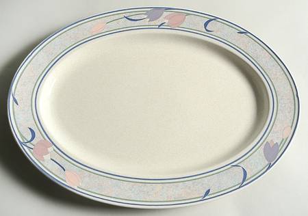 Tropical Island 15" Oval Serving Platter