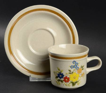 Tropicana Flat Cup & Saucer Set